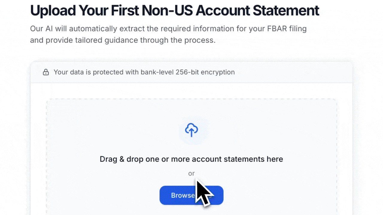 Upload Your Bank Statements Demo